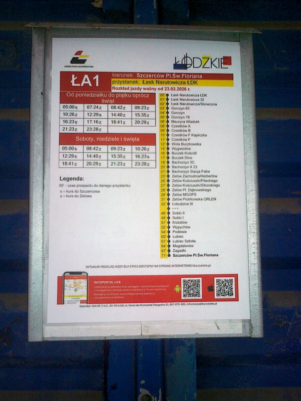 Z centrum Łasku do Zelowa i Szczercowa przez Wygwizdów