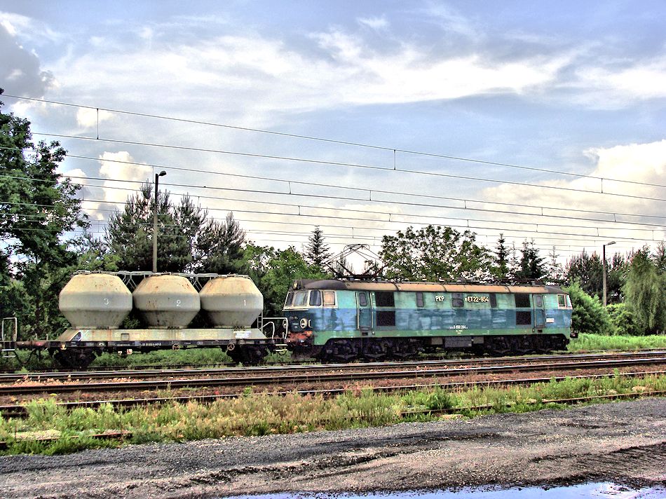Pociąg złomowy w Pabianicach